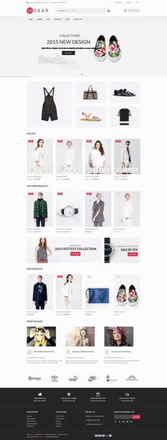 简洁品牌服装店网上购物商城html模板